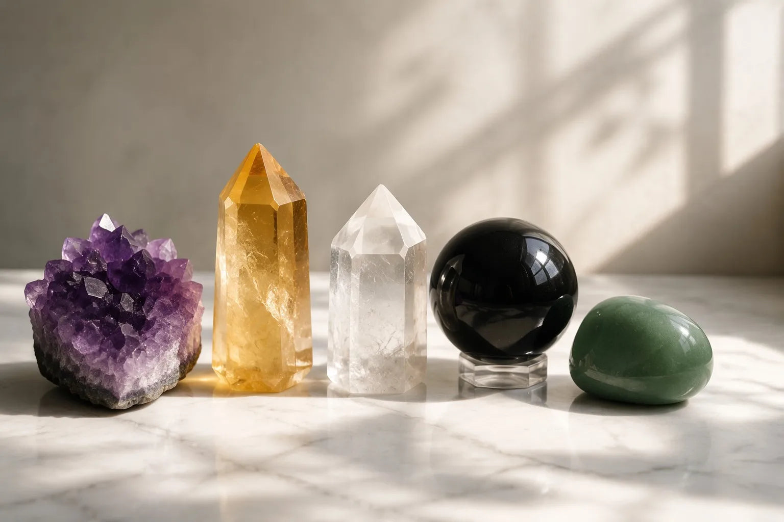 The Calm Spectrum: What Different Crystal Colors Evoke in Your Space