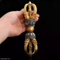 Handgeschmiedeter Vajra aus 925er Sterlingsilber – Buddhistisches und kulturelles Artefakt