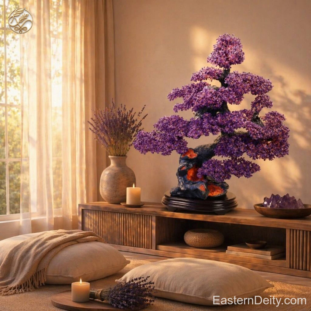 Grand Amethyst Crystal Gemstone Tree — The Crown Jewel · Gallery Centerpiece · 126cm