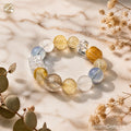 Gouden Rutielkwarts Armband · Verzamelaarsset — Premium Natuurlijke Edelstenen
