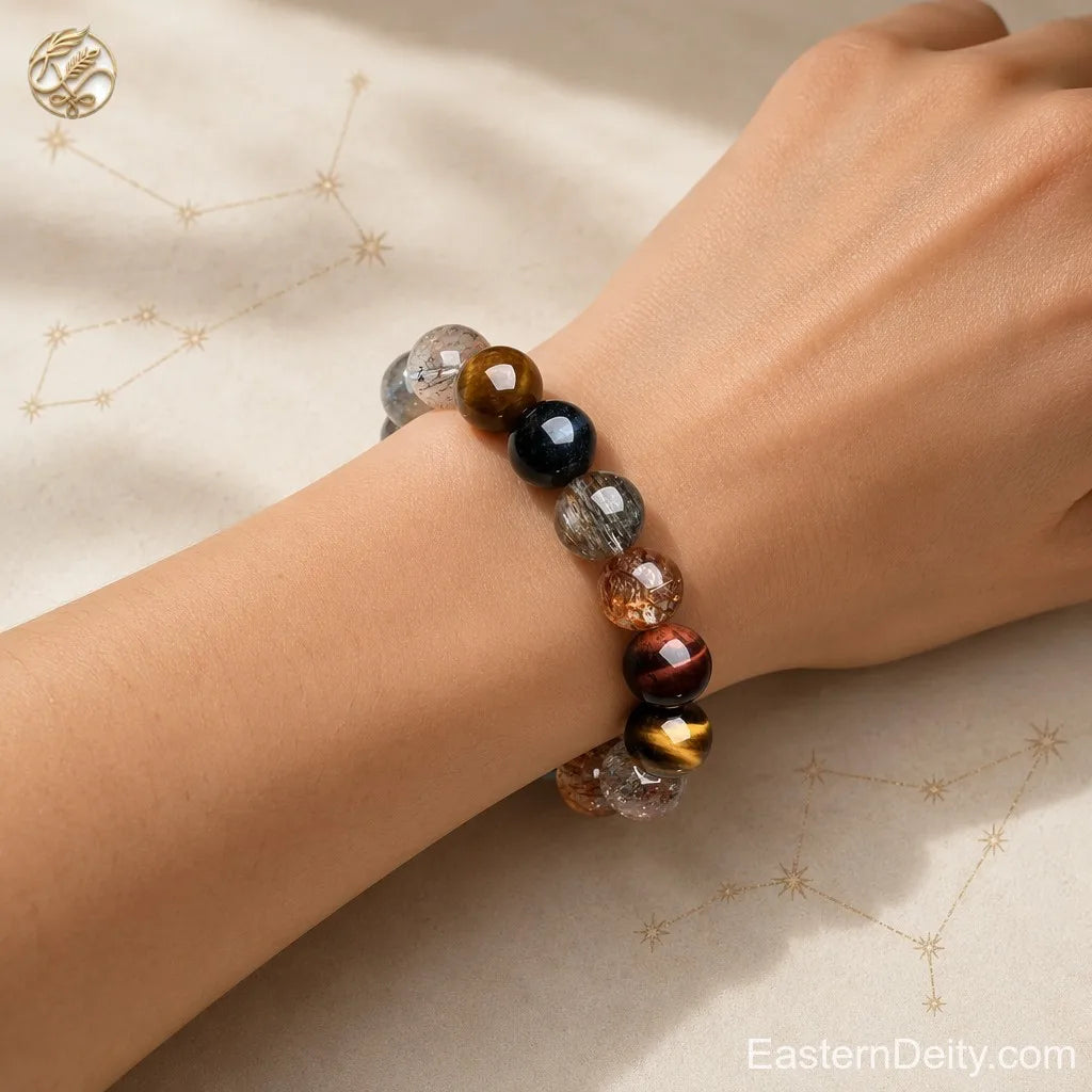 ♊ Gemini Greek Zodiac Crystal Bracelet — The Divine Twins