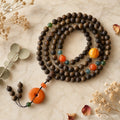 Natural Agarwood Bracelet — Agate Ping'an Kou · Hand-Strung Agarwood Beads