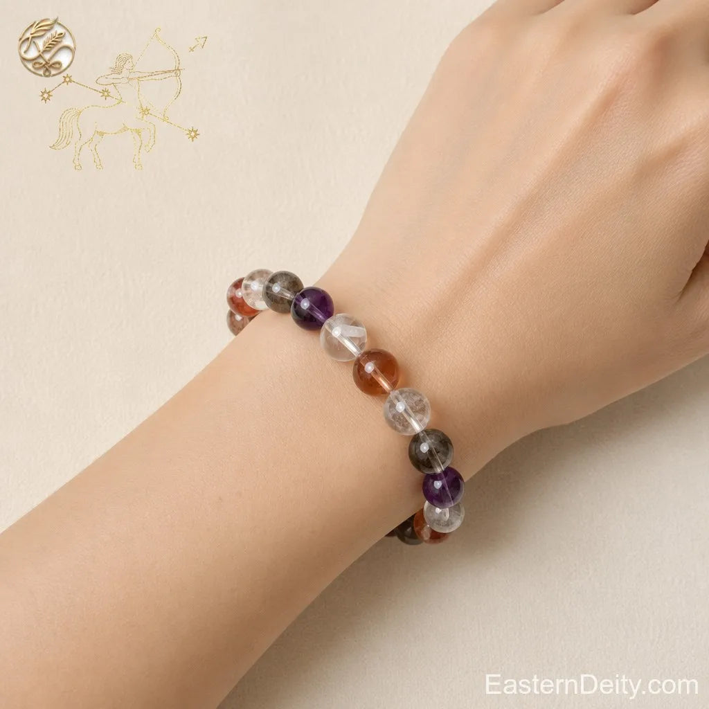 ♐ Sagittarius Zodiac Crystal Bracelet — The Centaur detail