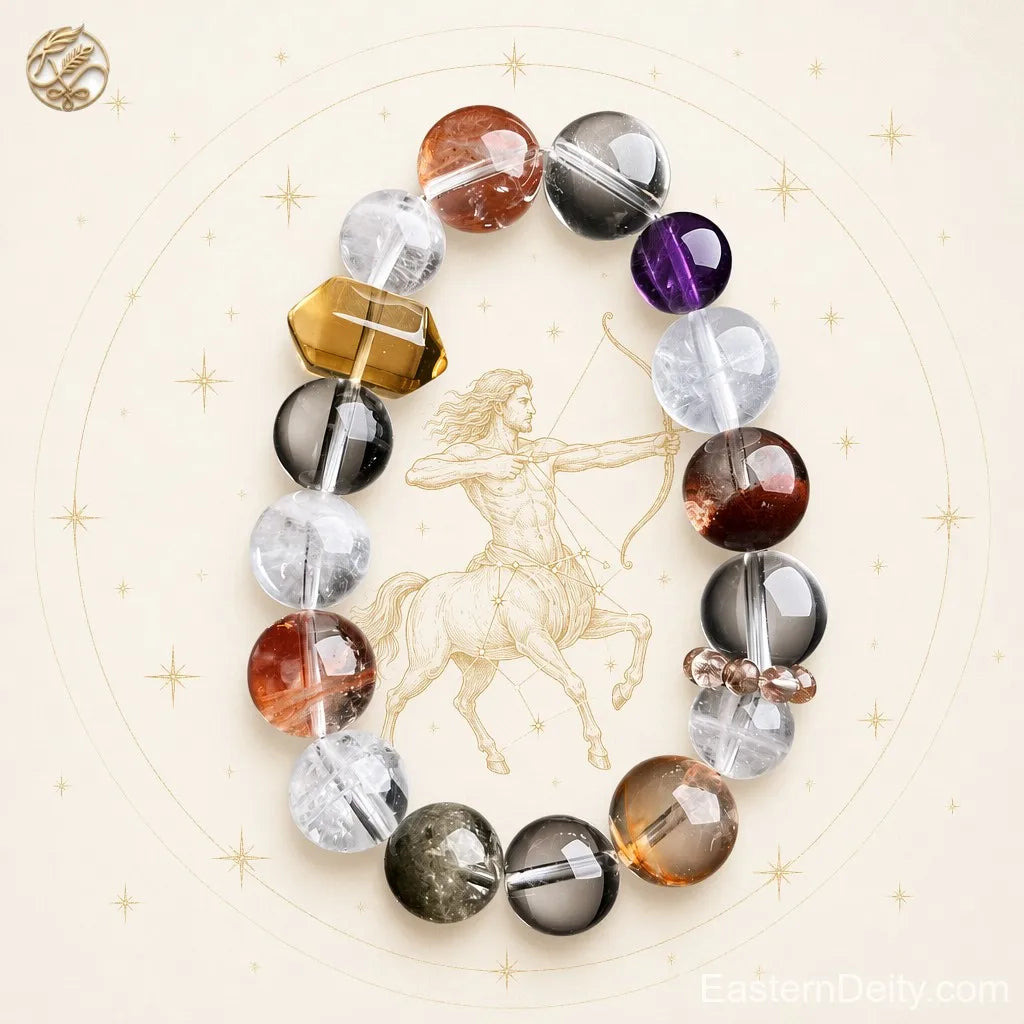♐ Sagittarius Zodiac Crystal Bracelet — The Centaur
