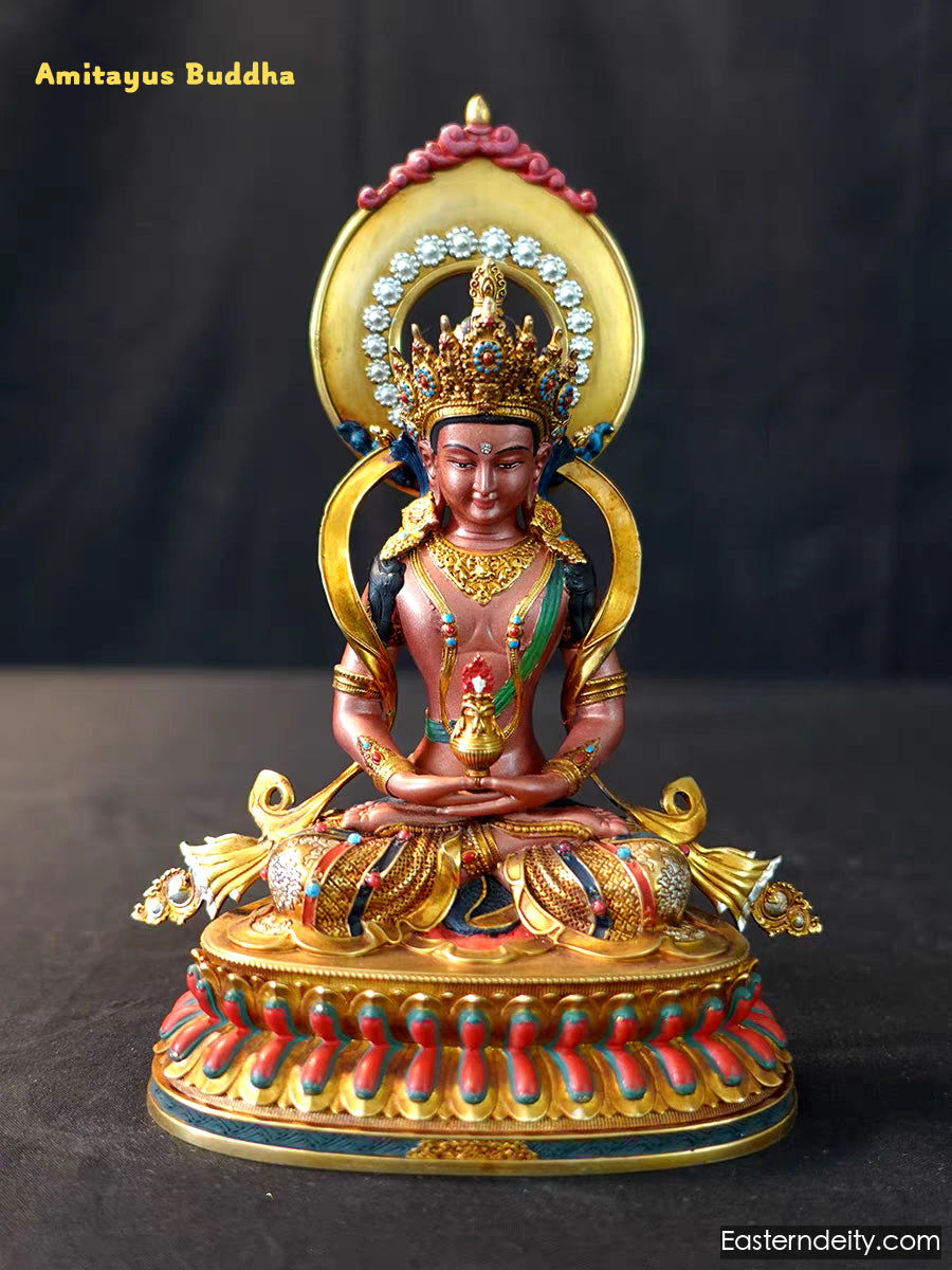 Hand-Painted Himalayan Deity Statue