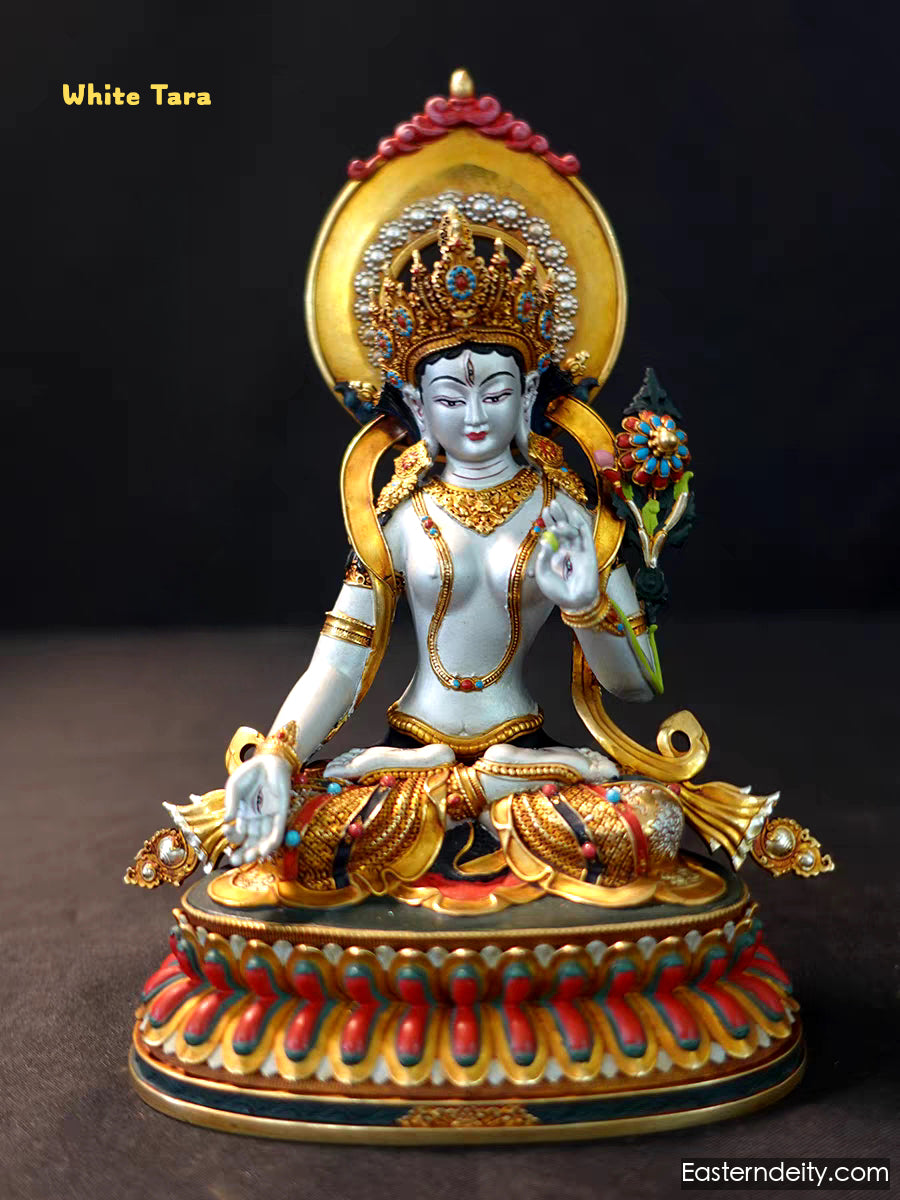 Hand-Painted Himalayan Deity Statue
