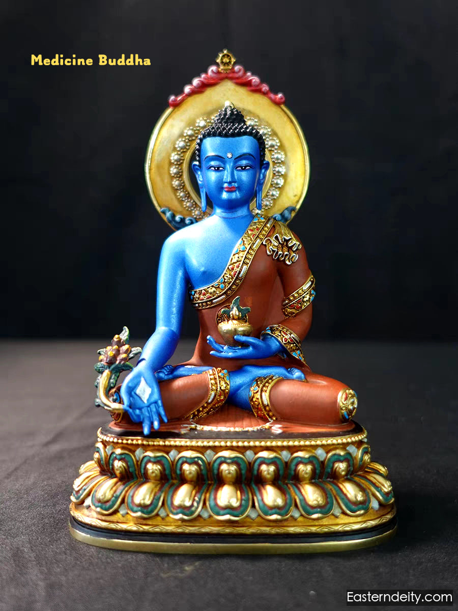 Hand-Painted Himalayan Deity Statue