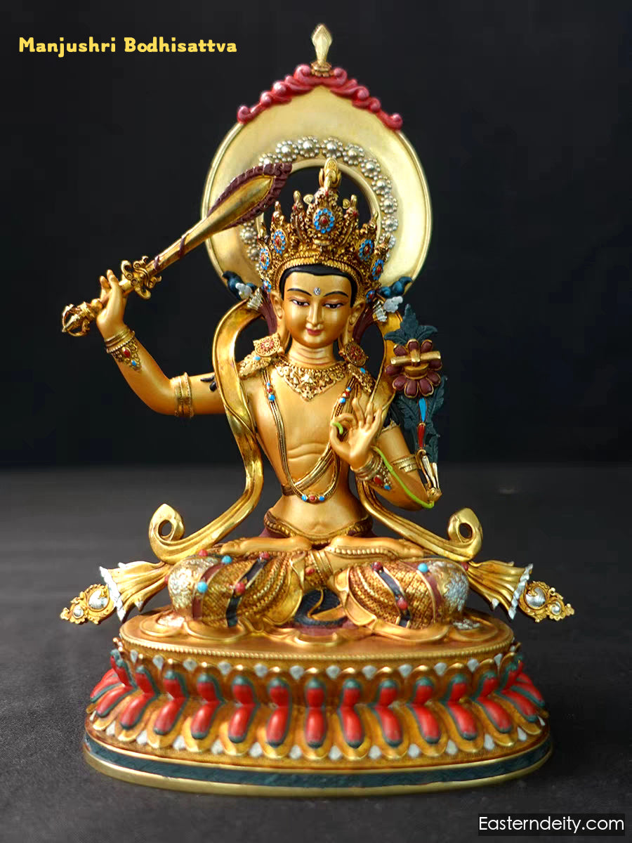 Hand-Painted Himalayan Deity Statue