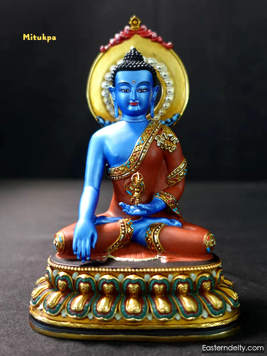 Hand-Painted Himalayan Deity Statue