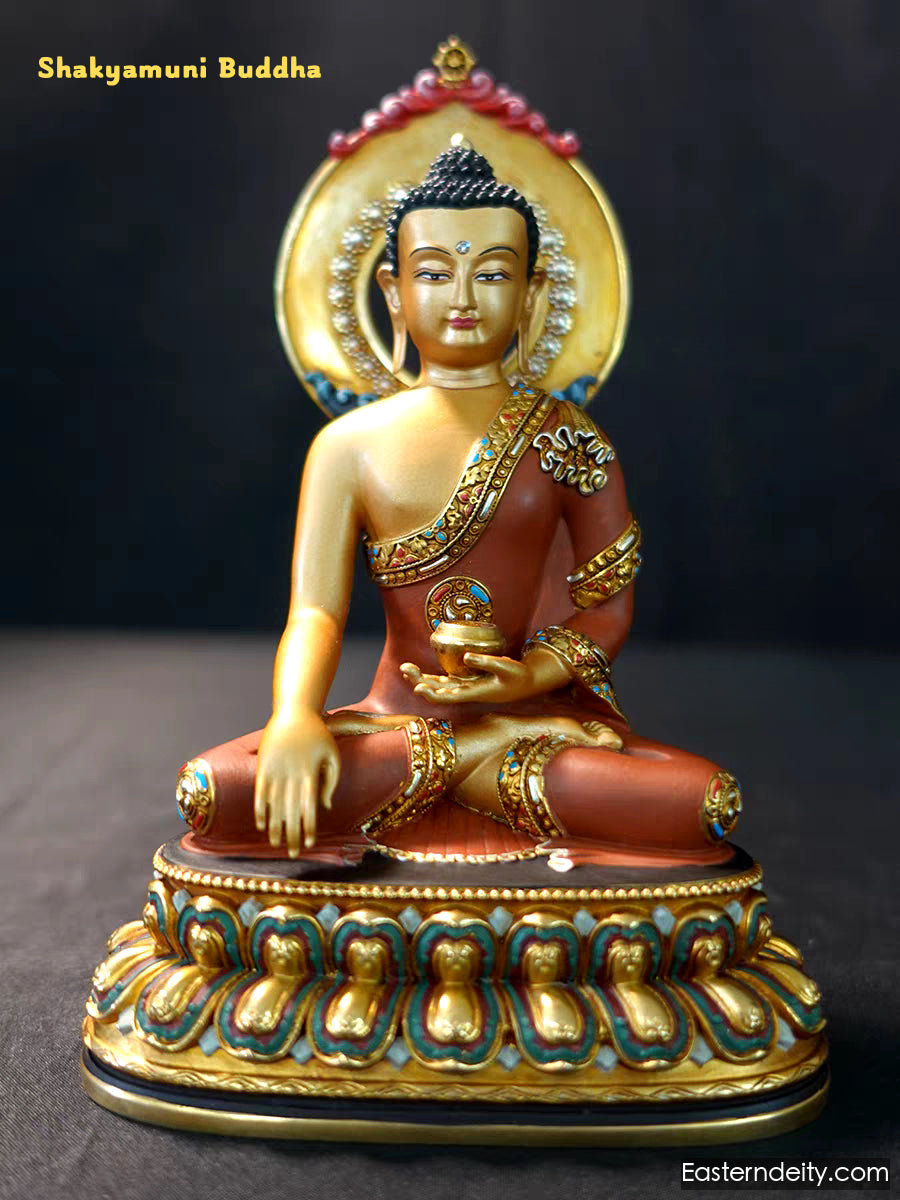 Hand-Painted Himalayan Deity Statue