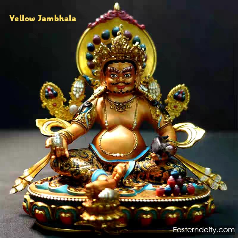 Hand-Painted Himalayan Deity Statue