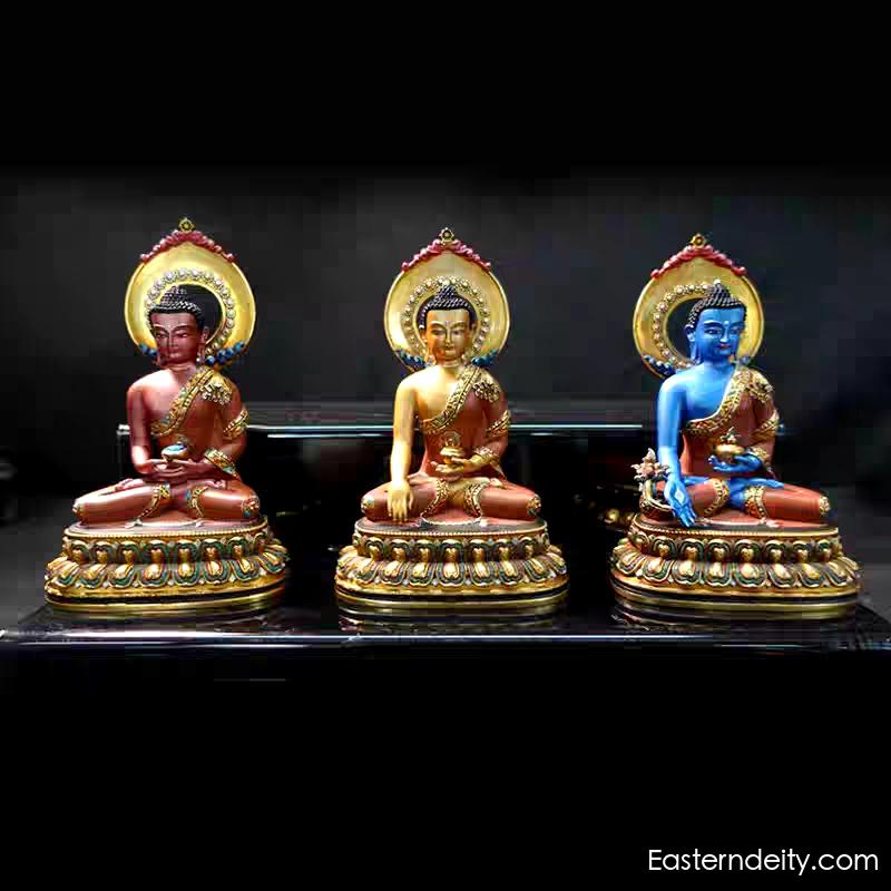 Hand-Painted Himalayan Deity Statue