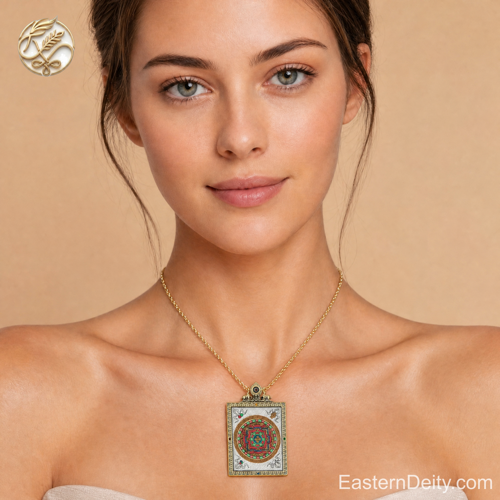 Hand-Painted Highland Pigment Artisan Pendant