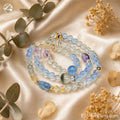 Multi-Gemstone Bead Bracelet — Moonstone, Labradorite & Citrine