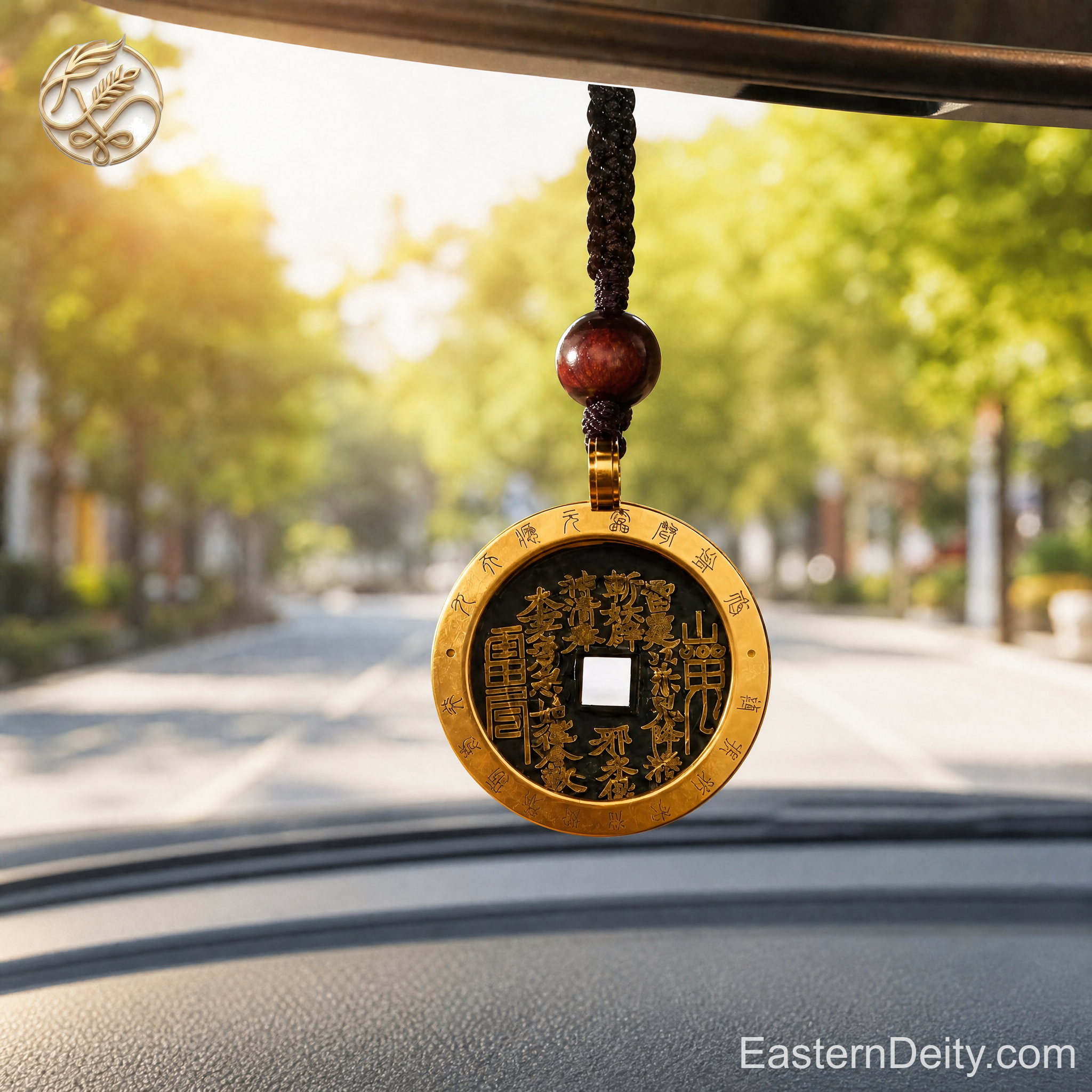 Eastern Shan Gui Auspicious Cloud Coin Pendant