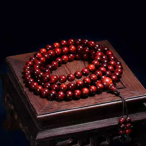 108 Blood Sandalwood Prayer Beads Mala