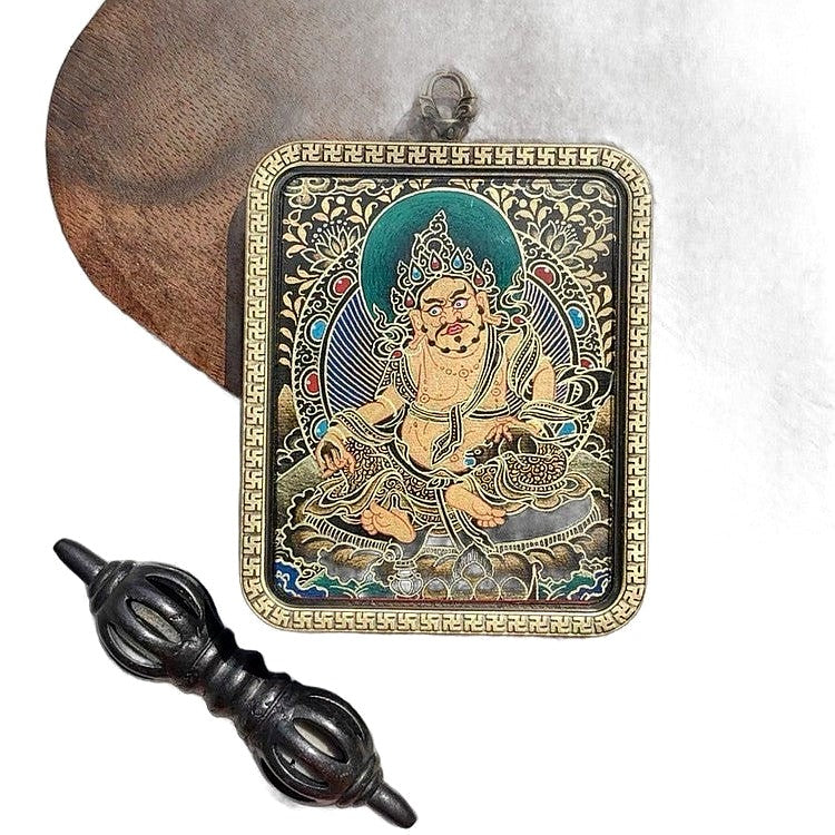 Hand-Painted Highland Pigment Artisan Pendant