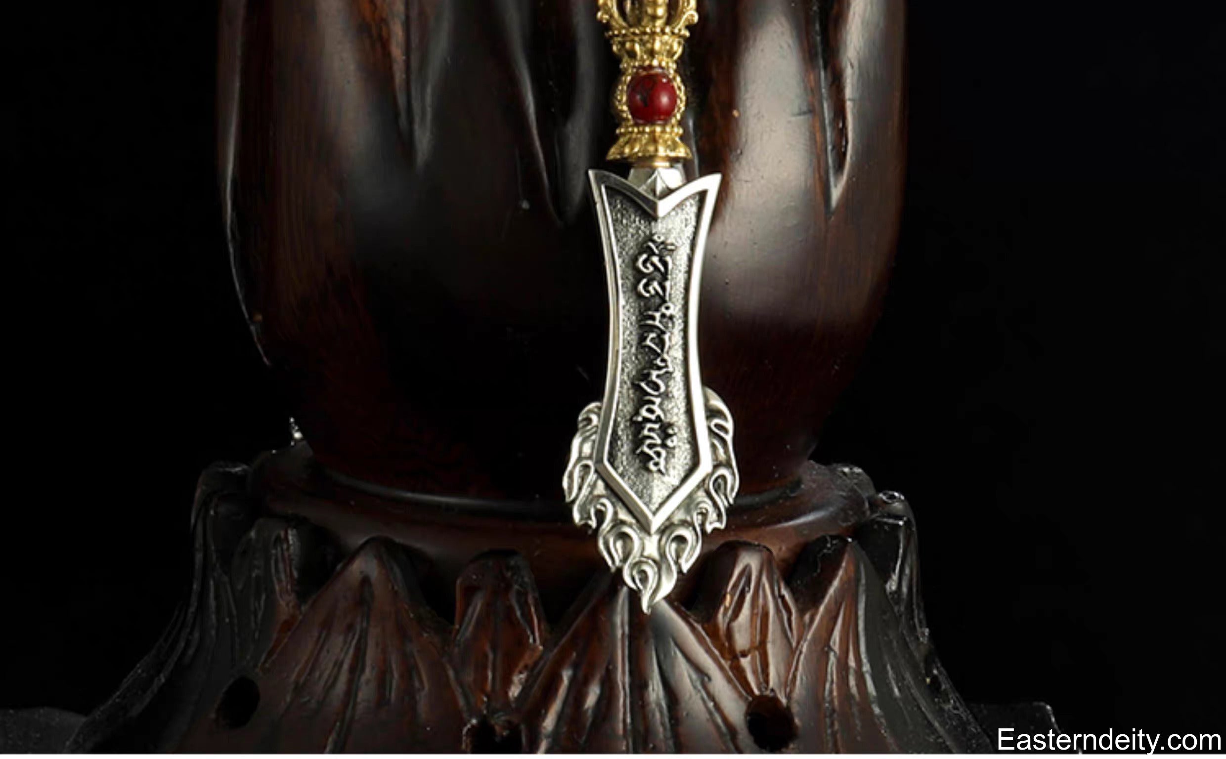Tibetan Pure Copper Manjushri Wisdom Sword Pendant