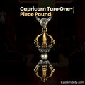 Tibetan Pure Copper Vajra Pendant — Five-Pronged, Cross & Six-Syllable Mantra